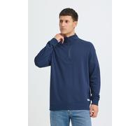Longpullover BLEND "BHBriso", Herren, Gr. XXL, marineblaus, Sweatware, 60% Baumwolle, 40% Polyester, unifarben, normal normal, hoch geschlossener Ausschnitt, Pullover Longpullover, Klassischer Sweat-T