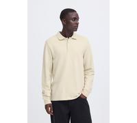 Sweatshirt BLEND "BHBRODY POLO SWEATSHIRT", Herren, Gr. L, oyster gray, Sweatware, Obermaterial: 60% Baumwolle, 40% Polyester, unifarben, regular fit, Rippbündchen, Sweatshirts Sweatshirt (65234156-L)