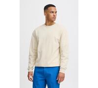 Longpullover BLEND "BHBRODY Sweatshirt crew", Herren, Gr. 3XL, bleached sand, Sweatware, 60% Baumwolle, 40% Polyester, unifarben, Basic, regular fit normal, Rundhals, weit, Pullover Longpullover, Klas