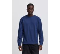 Longpullover BLEND "BHBRODY Sweatshirt crew", Herren, Gr. XL, blau (marineblaus), Sweatware, 60% Baumwolle, 40% Polyester, unifarben, Basic, regular fit normal, Rundhals, weit, Pullover Longpullover,