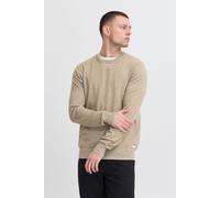 Longpullover BLEND "BHBruton", Herren, Gr. XXL, cornstalk, 100% Polyester, meliert, regular fit normal, Rundhals, eingesetzt, Pullover Longpullover, Stilvoller melierter Strickpullover (22776927-XXL) 