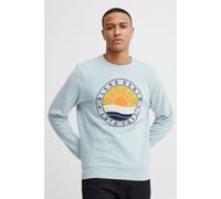 Longpullover BLEND "BHClios", Herren, Gr. XL, celestial blau, Sweatware, 100% Baumwolle, regular fit normal, Rundhals, eingesetzt, Pullover Longpullover, Klassisches Sweatshirt mit Rundhalsausschnitt