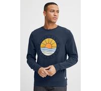 Longpullover BLEND "BHClios", Herren, Gr. XL, marineblaus, Sweatware, 100% Baumwolle, regular fit normal, Rundhals, eingesetzt, Pullover Longpullover, Klassisches Sweatshirt mit Rundhalsausschnitt (61