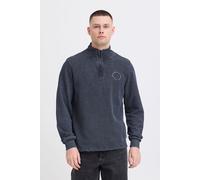 Longpullover BLEND "BHFactor", Herren, Gr. L, salute, Sweatware, 100% Baumwolle, bedruckt, Basic, normal normal, ohne Ausschnitt, Pullover Longpullover, Bequemer Troyer mit Backprint (26477131-L) salu