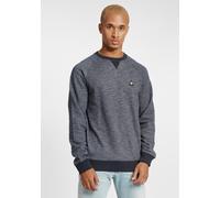 Longpullover BLEND "BHKuna", Herren, Gr. M, marineblaus, Sweatware, 60% Baumwolle, 40% Polyester, meliert, normal normal, Rundhals, eng, Pullover Longpullover, Klassisches Sweatshirt mit Rundhalsaussc