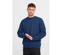 Longpullover BLEND "BHSweatshirt", Herren, Gr. L, marineblaus, Sweatware, 50% Baumwolle, 50% Polyester, unifarben, regular fit, Rundhals, weit, Pullover Longpullover, Klassischer Sweatpullover mit Run