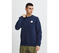 Longpullover BLEND "BHSweatshirt", Herren, Gr. M, blau (marineblaus), Sweatware, 50% Baumwolle, 50% Polyester, regular fit normal, ohne Ausschnitt, eingesetzt, Pullover Longpullover, Klassisches Sweat