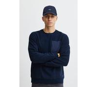 Longpullover BLEND "BHSweatshirt", Herren, Gr. S, marineblaus, Sweatware, 100% Polyester, regular fit normal, Rundhals, Pullover Longpullover, Klassisches Sweatshirt mit Rundhalsausschnitt (34003968-S