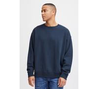 Longpullover BLEND "BHSweatshirt", Herren, Gr. XXL, blau (marineblaus), Sweatware, 60% Baumwolle, 40% Polyester, unifarben, regular fit, Pullover Longpullover, Klassischer Sweatpullover mit Rundhalsau