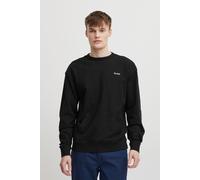 Longpullover BLEND "BHSweatshirt", Herren, Gr. XXL, schwarz, Sweatware, 100% Baumwolle, regular fit normal, Rundhals, eingesetzt, Pullover Longpullover, Klassisches Sweatshirt mit Rundhalsausschnitt (