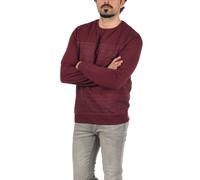 Longpullover BLEND "BHTok", Damen, Gr. L, tawny port, Sweatware, 80% Baumwolle, 20% Polyester, meliert, normal normal, Rundhals, eng, Pullover Longpullover, Klassisches Sweatshirt mit Rundhalsausschni