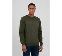 Longpullover BLEND "BHTok", Herren, Gr. M, deep depths, Sweatware, 80% Baumwolle, 20% Polyester, meliert, normal normal, Rundhals, eng, Pullover, Klassisches Sweatshirt mit Rundhalsausschnitt (2670152