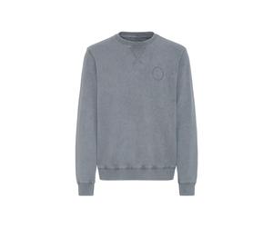 Longpullover BLEND "Sweater BHFactor", Herren, Gr. XL, grau (iron gate), Obermaterial: 100% Baumwolle CO., Pullover Longpullover (53368542-XL) iron gate