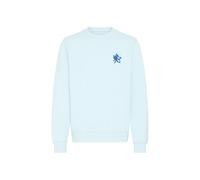 Longpullover BLEND "Sweater BHFelica", Herren, Gr. XXL, blau (winter, sky), Obermaterial: 100% Baumwolle CO., Pullover Longpullover (66995316-XXL) winter, sky