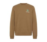 Longpullover BLEND "Sweater BHKonsta", Herren, Gr. XL, grün (otter), Obermaterial: 55% Polyester PES. 45% Baumwolle CO., Pullover Longpullover (26459101-XL) otter