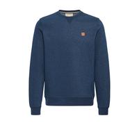Longpullover BLEND "Sweater BHPova", Herren, Gr. S, blau (marineblaus melange), Obermaterial: 60% Baumwolle CO. 40% Polyester PES., Pullover Longpullover (18728300-S) marineblaus melange