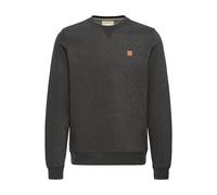 Longpullover BLEND "Sweater BHPova", Herren, Gr. S, grau (charcoal mix), Obermaterial: 60% Baumwolle CO. 40% Polyester PES., Pullover Longpullover (66890057-S) charcoal mix