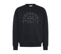 Longpullover BLEND "Sweater BHSunox", Herren, Gr. 3XL, schwarz, Obermaterial: 80% Polyester PES. 20% Baumwolle CO., Pullover Longpullover (10499061-XXXL) schwarz