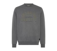 Rundhalspullover BLEND "BHSunox", Damen, Gr. XL, iron gate, Sweatware, 80% Polyester, 20% Baumwolle, bedruckt, normal normal, Rundhals, Pullover Rundhalspullover, Lässiger Sweatpullover mit Print (994