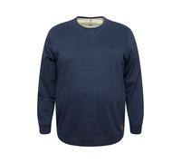 Longpullover BLEND "Sweatshirt BHAlex Big & Tall", Herren, Gr. 4XL, blau (marineblaus), Obermaterial: 60% Baumwolle CO. 40% Polyester PES., Sweatshirts Longpullover (50880827-4XL) marineblaus