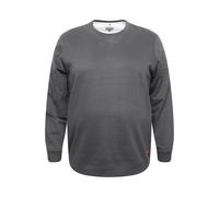 Longpullover BLEND "Sweatshirt BHAlex Big & Tall", Herren, Gr. 5XL, grau (charcoal mix), Obermaterial: 60% Baumwolle CO. 40% Polyester PES., Sweatshirts Longpullover (47493920-5XL) charcoal mix