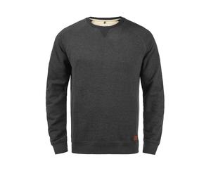 Longpullover BLEND "Sweatshirt BHAlex", Herren, Gr. 3XL, grau (charcoal), Obermaterial: 60% Baumwolle CO. 40% Polyester PES., Sweatshirts Longpullover (86529540-XXXL) charcoal