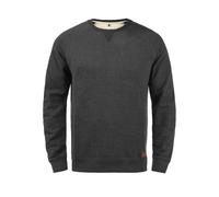 Longpullover BLEND "Sweatshirt BHAlex", Herren, Gr. L, grau (charcoal), Obermaterial: 60% Baumwolle CO. 40% Polyester PES., Sweatshirts Longpullover (86529540-L) charcoal