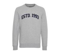 Longpullover BLEND "Sweatshirt BHBillie", Herren, Gr. XL, grau (stone mix), Obermaterial: 60% Baumwolle CO. 40% Polyester PES., Pullover Longpullover (81151309-XL) stone mix