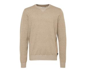 Longpullover BLEND "Sweatshirt BHBruton", Herren, Gr. M, beige (cornstalk), Obermaterial: 100% Polyester PES., Sweatshirts Longpullover (21573845-M) cornstalk