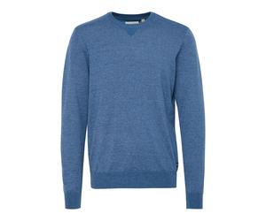 Longpullover BLEND "Sweatshirt BHBruton", Herren, Gr. M, blau (copen blau), Obermaterial: 100% Polyester PES., Sweatshirts Longpullover (93807654-M) copen blau