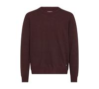 Rundhalspullover BLEND "Pullover", Herren, Gr. S, rot (winetasting), Strick, Obermaterial: 100% Polyester, unifarben, regular fit normal, Rundhals, Bündchen, Pullover Rundhalspullover, Kunstfaser (927