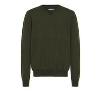 Blend Strickpullover mit Rundhalsausschnitt Modell 'Bruton' in Oliv, Größe XXL
