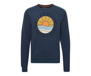 Longpullover BLEND "Sweatshirt BHClios", Herren, Gr. XL, blau (marineblaus), Obermaterial: 100% Baumwolle CO., Sweatshirts Longpullover (69366155-XL) marineblaus
