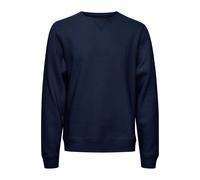 Longpullover BLEND "BHSweatshirt", Herren, Gr. L, marineblaus, Sweatware, 60% Baumwolle, 40% Polyester, regular fit normal, Rundhals, eingesetzt, Pullover, Klassisches Sweatshirt mit Rundhalsausschnit