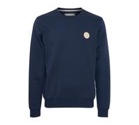 Longpullover BLEND "BHSweatshirt", Herren, Gr. M, blau (marineblaus), Sweatware, 50% Baumwolle, 50% Polyester, regular fit normal, ohne Ausschnitt, eingesetzt, Pullover Longpullover, Klassisches Sweat