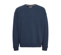 Longpullover BLEND "BHSweatshirt", Herren, Gr. M, blau (marineblaus), Sweatware, 60% Baumwolle, 40% Polyester, unifarben, regular fit, Pullover Longpullover, Klassischer Sweatpullover mit Rundhalsauss