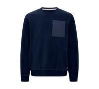 Longpullover BLEND "BHSweatshirt", Herren, Gr. S, marineblaus, Sweatware, 100% Polyester, regular fit normal, Rundhals, Pullover Longpullover, Klassisches Sweatshirt mit Rundhalsausschnitt (34003968-S
