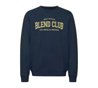 Longpullover BLEND "BHSweatshirt", Herren, Gr. XXL, marineblaus, Sweatware, 100% Baumwolle, regular fit normal, Rundhals, eingesetzt, Pullover, Klassisches Sweatshirt mit Rundhalsausschnitt (13511268-