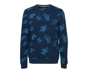 Longpullover BLEND "Sweatshirt BHSweatshirt", Herren, Gr. XXL, blau (marineblaus), Obermaterial: 60% Baumwolle CO. 40% Polyester PES., Sweatshirts Longpullover (90555749-XXL) marineblaus