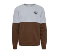 Longpullover BLEND "Sweatshirt BHSweatshirt", Herren, Gr. XXL, grau (stone mix), Obermaterial: 60% Baumwolle CO. 40% Polyester PES., Sweatshirts Longpullover (24847439-XXL) stone mix