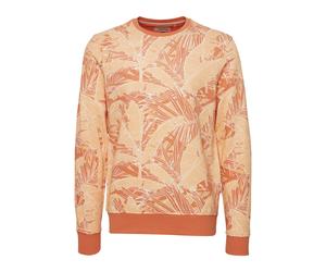 Longpullover BLEND "Sweatshirt BHSweatshirt", Herren, Gr. XXL, orange (brandied melon), Obermaterial: 60% Baumwolle CO. 40% Polyester PES., Sweatshirts Longpullover (68419230-XXL) brandied melon