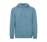 Kapuzensweatshirt BLEND "BHDownton Hood sweatshirt", Herren, Gr. L, blau, Sweatware, Obermaterial: 50% Baumwolle, 50% Polyester, bedruckt, modisch, normal normal, Rundhals, Langarm Bündchen, Sweatshir