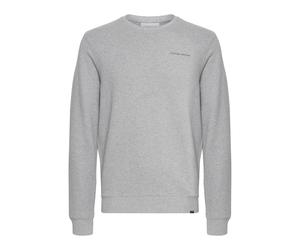 Longpullover CASUAL FRIDAY "Sweatshirtpullover CFSeverin", Herren, Gr. S, grau (light grau melange), Obermaterial: 100% Baumwolle CO., Sweatshirts Longpullover (92202464-S) light grau melange