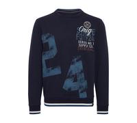 Longpullover FQ1924 "Sweatshirtpullover FQMangus", Herren, Gr. M, blau (navy blazer), Obermaterial: 60% Baumwolle CO. 40% Polyester PES., Sweatshirts Longpullover (75544226-M) navy blazer