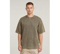 Longpullover G-STAR "Acid Wash Loose Sweater", Herren, Gr. M, acid turf, Obermaterial: 100% Baumwolle, Pullover Longpullover (94704851-M) acid turf