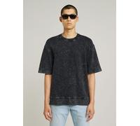 Longpullover G-STAR "Acid Wash Loose Sweater", Herren, Gr. XL, acid dk schwarz, Obermaterial: 100% Baumwolle, Pullover Longpullover (97207039-XL) acid dk schwarz