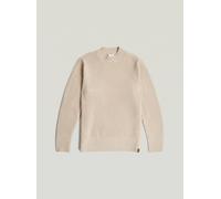 Longpullover G-STAR "Essential Ribbed Knit", Herren, Gr. XS, beige (dk brick), Strick, Obermaterial: 70% Wolle, 25% Polyester, 5% Andere Materialien, Pullover Longpullover (41735807-XS) dk brick