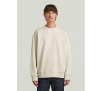 Longpullover G-STAR "GS-01 Relaxed Sweatshirt", Herren, Gr. L, weißbait, Obermaterial: 100% Baumwolle, Pullover Longpullover (14021809-L) weißbait
