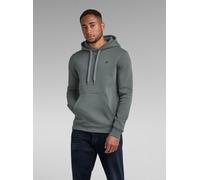 Longpullover G-STAR "Premium Core Hooded Sweatshirt", Herren, Gr. XL, graphite, Obermaterial: 55% Baumwolle, 45% Polyester, Pullover Longpullover (84557167-XL) graphite