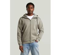 Sweatshirt G-STAR "Sweatjacke Premium core hdd zip sw l\s", Herren, Gr. M, grau (hellgrau (elephant skin)), Obermaterial: 55% Baumwolle CO. 45% Polyester PES., Sweatshirts Sweatshirt (10258252-M) hell
